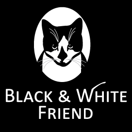 black and white friend